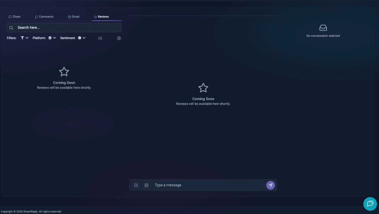 TikTok Shop review management dashboard in SmartReply